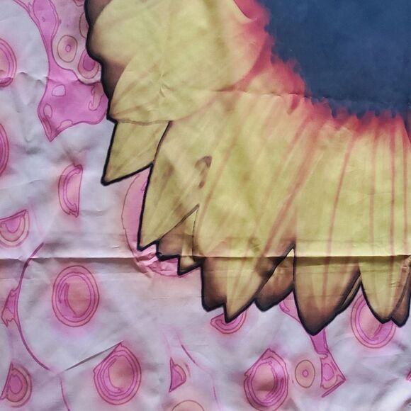 Pink Bohemian Yellow Sunflower Fabric Tapestry Psychedelic Wall Decor - Picture 3 of 7